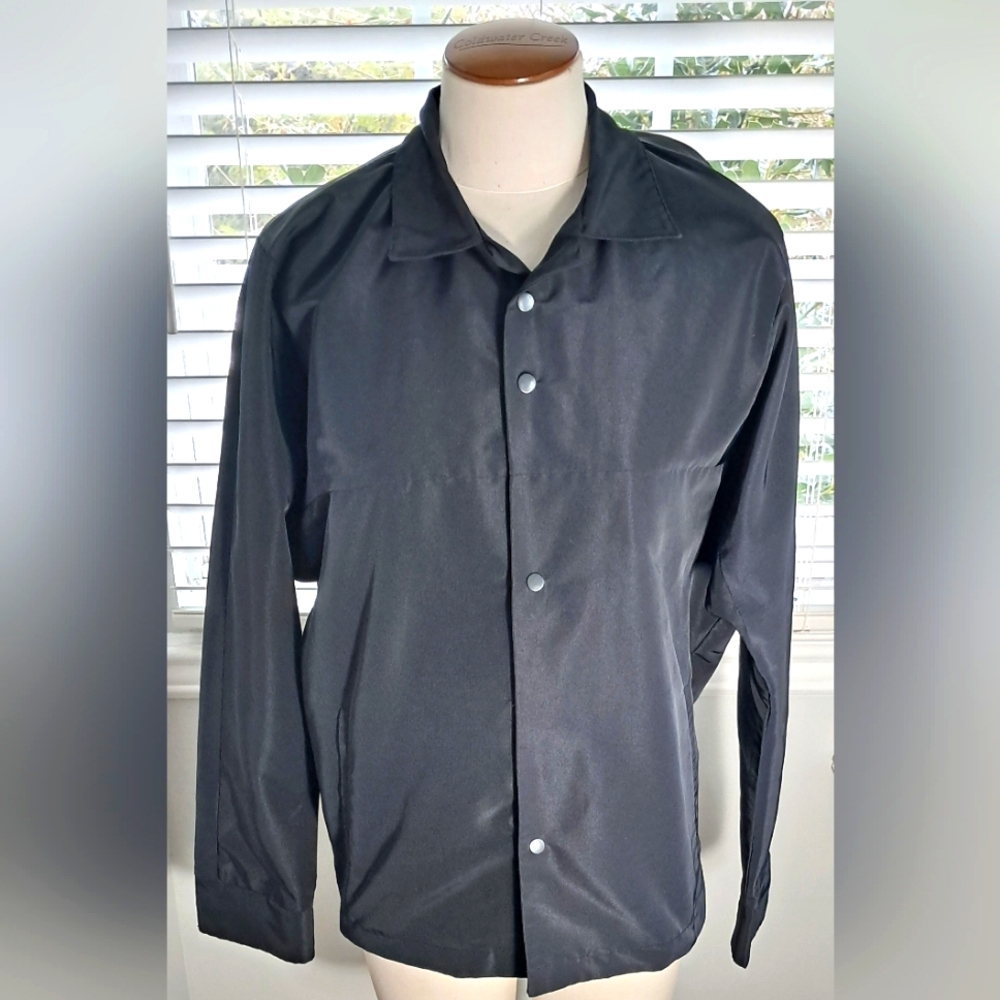 Ch. 2139 3207 Carolina Herrera Black Lightweight Jacket Sz S NWOT